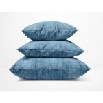Coussin velvet blu furniture en tissu doux velout antimacchia cm. 40 - 50 - 60 fabriqu en italie cm. ...