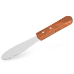 Couteau � beurre manche bois l 19, 7 cm - pujadas