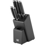 Bloc couteaux 6 pices graphite