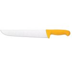 Couteau de boucherie arcos couleur - prof 291900 en acier inoxydable nitrum et mango polypropylne jaune ...