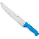 Couteau de boucherie arcos couleur - prof 292423 en acier inoxydable nitrum et mango polypropylne bleu ...