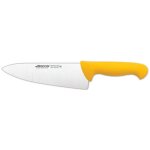 Couteau de chef arcos couleur - prof 292700 en acier inoxydable nitrum et mango polypropylne jaune ergonomiqu ...