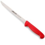 Couteau  filets arcos couleur - prof 295122 en acier inoxydable nitrum et mango polypropylne rouge ...