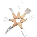 Couteau à fromage, ensemble de 7 couteaux à fromage, couteau à fromage en acier inoxydable avec manche ... Couteau à fromage, ensemble de 7 couteaux à fromage, couteau à fromage en acier inoxydable avec manche ...