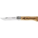 Couteau grav� animalia lame 8. 5 cm cerf - opinel