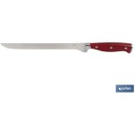 Couteau � jambon / couteau � saumon lame 25 cm mod�le aguacejo rouge