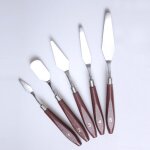 Couteaux à peindre en acier inoxydable, grattoir à peinture à l'huile, ensemble de spatules pour la peinture ... Couteaux à peindre en acier inoxydable, grattoir à peinture à l'huile, ensemble de spatules pour la peinture ...