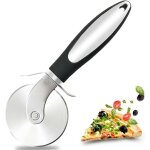 Couteau  pizza, roulette  pizza avec poigne antid rapante, trancheuse professionnel, antiadhsif ...