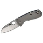 Couteau de poche spyderco ste - c158tip2 marcin slysz techno 2 avec lame lisse de 6, 4 cm en acier cts ...