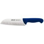 Couteau santoku arcos 2900 - prof 290623 avec poches en acier inoxydable nitrum et polypropyl�ne bleu ...