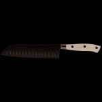 Couteau santoku arcos riviera 233500 de nitrum steel, avec mango de polyoxym�thyl�ne et 18 cm de lame ...