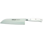Couteau santoku arcos riviera blanc 233524 de nitrum steel, avec mango de polyoxym�thyl�ne et lame de ...
