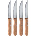 Couteaux  steak avec poigne en bois, 4 pices.
