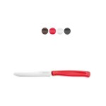 Couteau de table blanc cm 11, lot de 6 dinamik kaimano