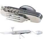 Coutellerie pliante couteau suisse cuillre fourchette acier