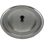 Couvercle aluminium 52 cm avec bouton noir