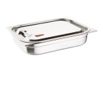 Couvercle bac gastro inox et silicone gn 1 / 2 - vogue