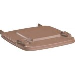 Couvercle pe brun pour grand conteneur � d�chets 120l - 2008463 braun - sulo