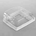 Couvercle de protection de prise �lectrique, couvercle d'interrupteur en plastique �tanche pour applique ...