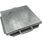 Einside - couvercle de regard pour citerne en acier galvanis� et larm� ? 30 x 30 cm