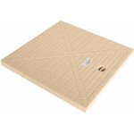 Couvercle de regard jardibric sable 28, 2 x 28, 2 cm ? pour regard 30 x 30 cm ? collecteur pluvial renforc ...