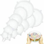 Couvercle silicone alimentaire adaptables ecologiques elastiques extensibles reutilisables sans bpa lave ...