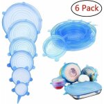 Couvercles en silicone extensibles, 6 couvercles en silicone extensibles de diffrentes tailles, produits ...