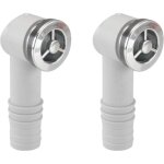 Couvercle de trop - plein pour lavabo c�ramique, 2 pi�ces, en abs r�sistant, anti - d�bordement �vier ...