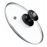 Kadax - couvercle en verre 18 cm cache - pot pour pole  frire