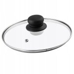 Couvercle en verre pour poeles et casseroles, couvercle rsistant  la chaleur avec poigne en plastique ...