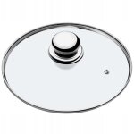Couvercle en verre avec poigne en acier, accessoire culinaire pour sublimer vos casseroles, marmites ...