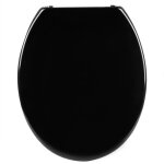 Couvercle de wc avec softclose fonction, abattant wc en duroplaste si�ge de toilette, design d�co, ?noir ...