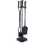 Couverts de cheminée, lot de 5 pièces, tisonnier, pelle, balai à cendres, pince, serviteur, poêle bois, ... Couverts de cheminée, lot de 5 pièces, tisonnier, pelle, balai à cendres, pince, serviteur, poêle bois, ...
