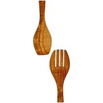 Couverts a salade bois d'olivier metaltex