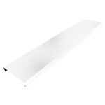 Couvertine 2m premium en alu 15 / 10ème - tête de mur couleur - blanc pur - ral 9010, largeur - 210 mm, ... Couvertine 2m premium en alu 15 / 10ème - tête de mur couleur - blanc pur - ral 9010, largeur - 210 mm, ...
