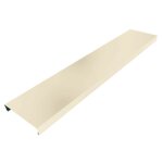 Couvertine 2m premium en alu 15 / 10�me - t�te de mur couleur - ivoire clair - ral 1015, largeur - 285 ...