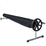 Couverture, bche de protection pour enrouleur de piscine - 4. 80 m - noir linxor