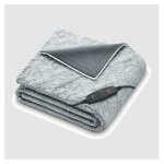 Beurer - couverture chauffante 2 places 180 x 130cm 110w hd75nordicgrey