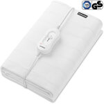Couverture chauffante électrique douce et lavable chauffe matelas 60w 150x80 cm avec interrupteur Couverture chauffante électrique douce et lavable chauffe matelas 60w 150x80 cm avec interrupteur