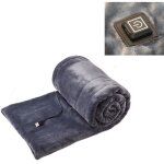 Couverture chauffante, couverture chauffante en flanelle, lavable en machine, couverture �lectrique portable ...