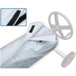 Couverture enrouleur bche piscine en tissu impermable, housse de protection solaire tanche couverture ...