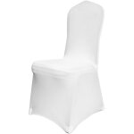 Couverture housses de chaise mariage 50 pieces housse de chaise blanche housse de chaise banquet pour ...
