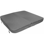 Couverture pour jacuzzi gris 210cm / 2. 1m - pvc & cuir - spa housse de protection bche protectrice ...