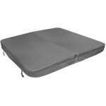 Couverture pour jacuzzi gris 220cm / 2. 2m - pvc & cuir - spa housse de protection bche protectrice ...