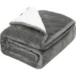 Woltu couverture lest�e, couverture pond�r�e 9kg, contre stress, insomnie, anxi�t�, 150x200cm gris, gd008gr9m0 ...