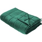 Beliani - couverture leste rectangulaire 7kg rembourrage perles de verre 120 x 180 cm en tissu polyester ...