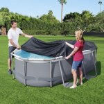 Hyy ar - couverture de piscine bestway flowclear 300x200 cm anthracite Hyy ar - couverture de piscine bestway flowclear 300x200 cm anthracite