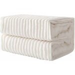 Freosen - couverture plaid canap polaire 150 x 200cm beige plaid pour canap couverture polaire epaisse ...