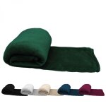 Vivezen - couverture, plaid polaire 150 x 200 cm en flanelle ultra doux - vert