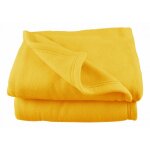 Poyet - motte - couverture polaire 240 x 260 cm jonquille grande largeur Poyet - motte - couverture polaire 240 x 260 cm jonquille grande largeur